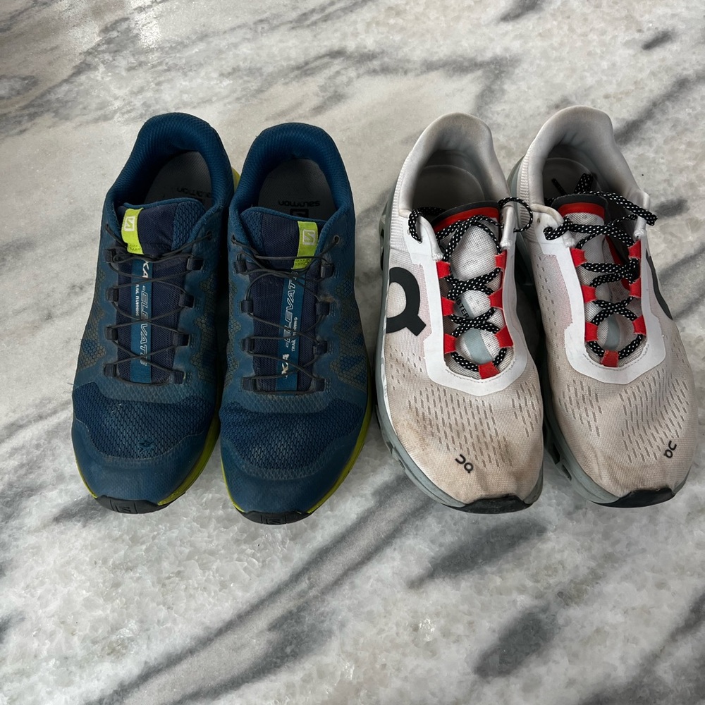 On Cloudmonster / Salomon XA Elevate 10.5